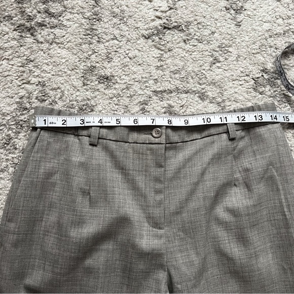 Pendleton Grey Wool Blend Straight Leg Trousers Office Minimal Neutral 6 Petite - Picture 4 of 8